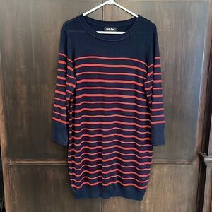 Charlie Paige Striped Sweater Dress